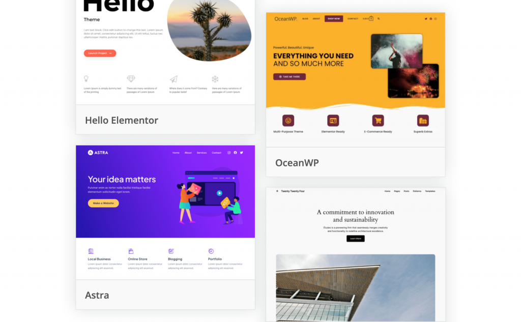 WordPress themes